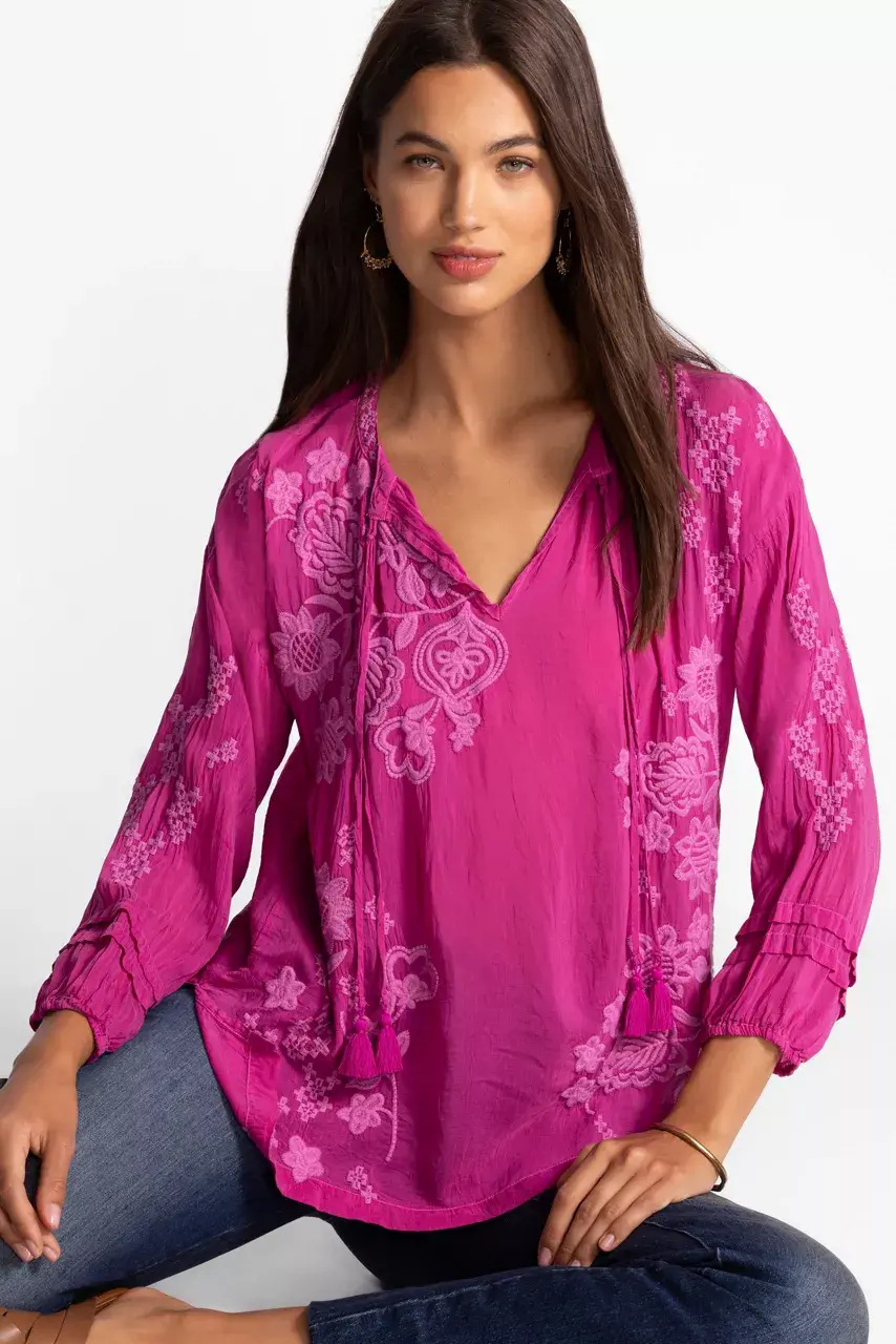 johnny was MARGOT BLOUSE Festival Fuschia