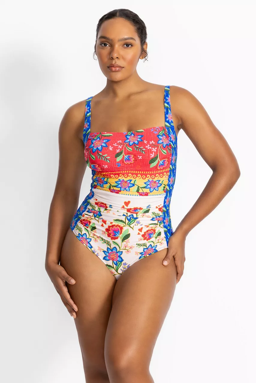 johnny was MARILYN RUCHED ONE PIECE Roumba