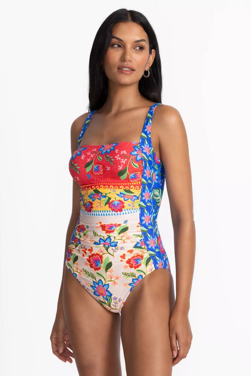 johnny was MARILYN RUCHED ONE PIECE Roumba