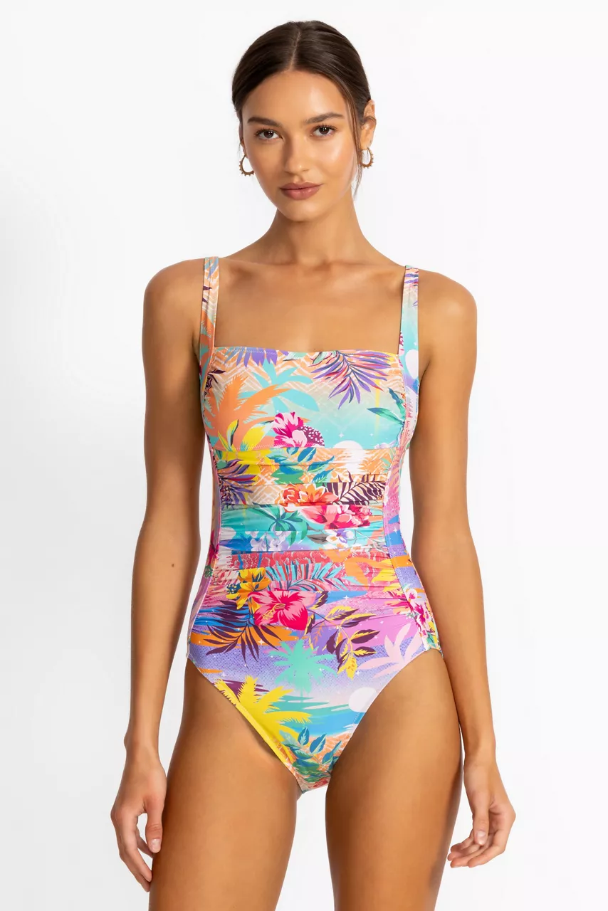 johnny was MARILYN RUCHED ONE PIECE Zeru