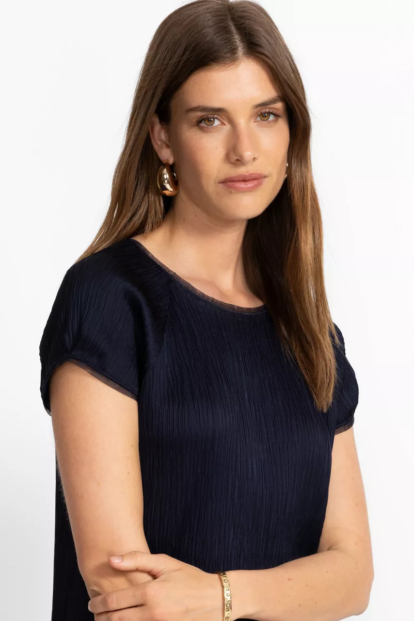 Johnny Was MARITZA TUNIC Midnight Blue