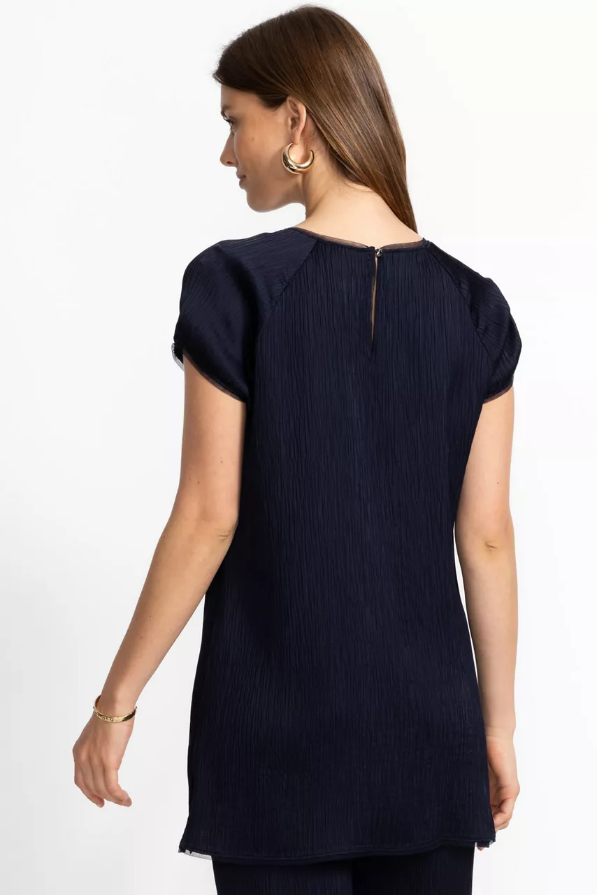 Johnny Was MARITZA TUNIC Midnight Blue