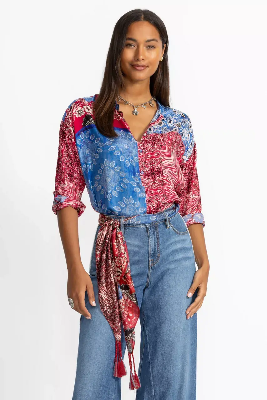 Johnny Was MAYBORN SILK SCARF Maybourn Scarf