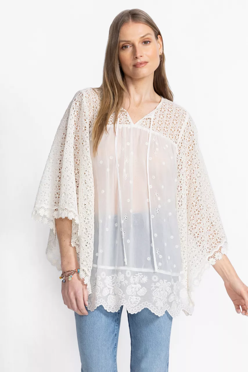 Johnny Was MELODIE TUNIC White