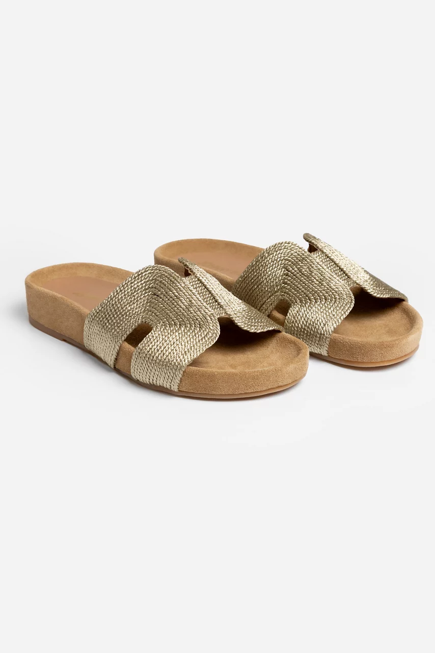 Johnny Was METALLIC ROPE SLIDE Gold