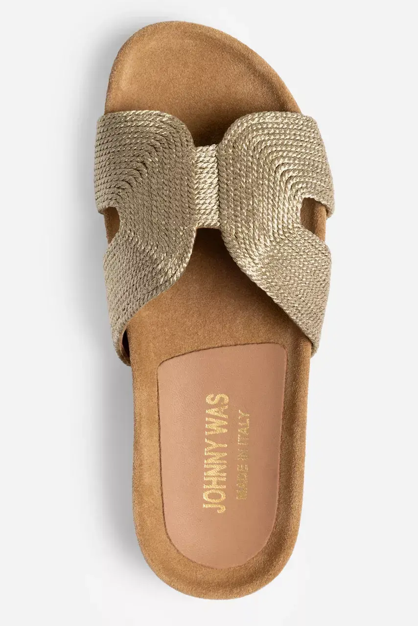 Johnny Was METALLIC ROPE SLIDE Gold