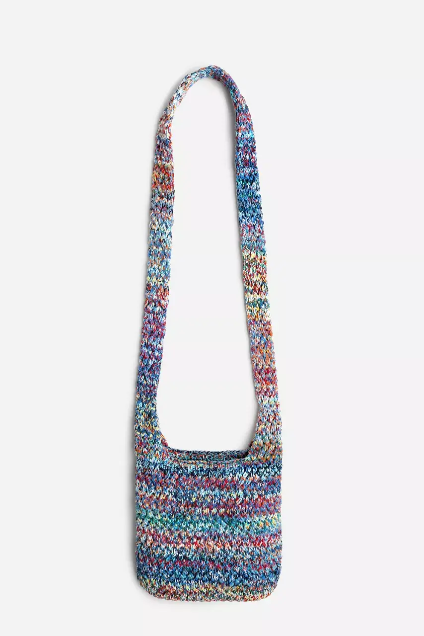 johnny was MINI NAHAL CROCHET BAG Blue Sherbert