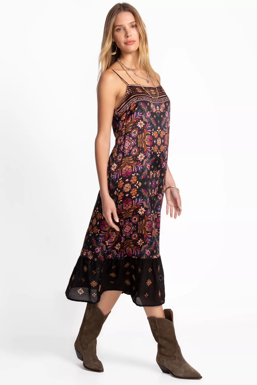 Johnny Was MIXED MEDIA TANK DRESS Brandi