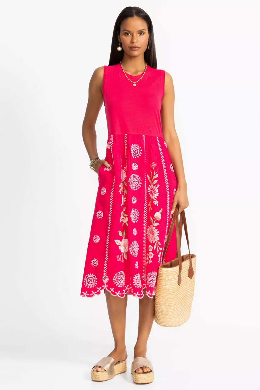 johnny was MIXED MEDIA TANK DRESS Jazzy