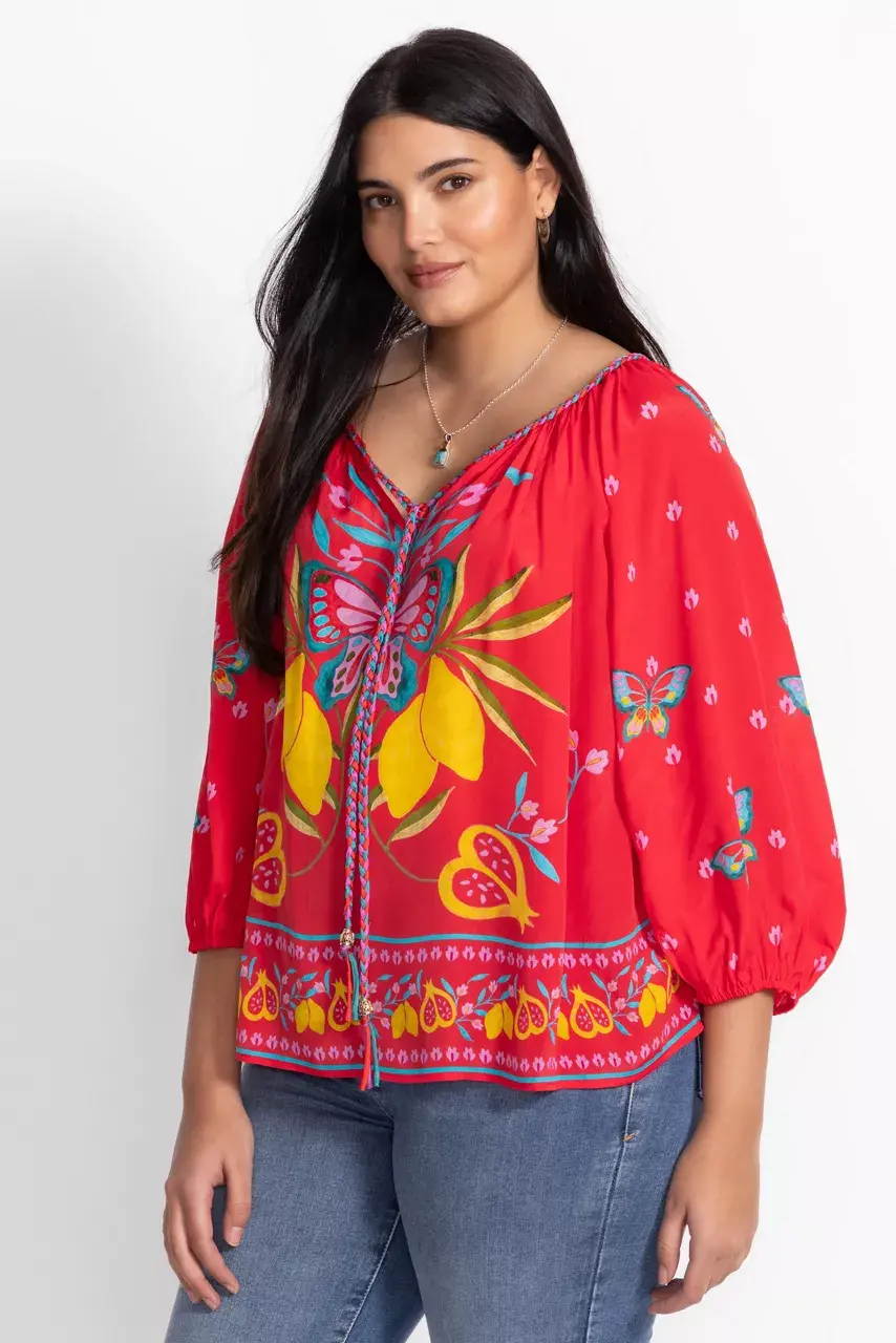 Johnny Was MONACO PEASANT BLOUSE Ekaterina