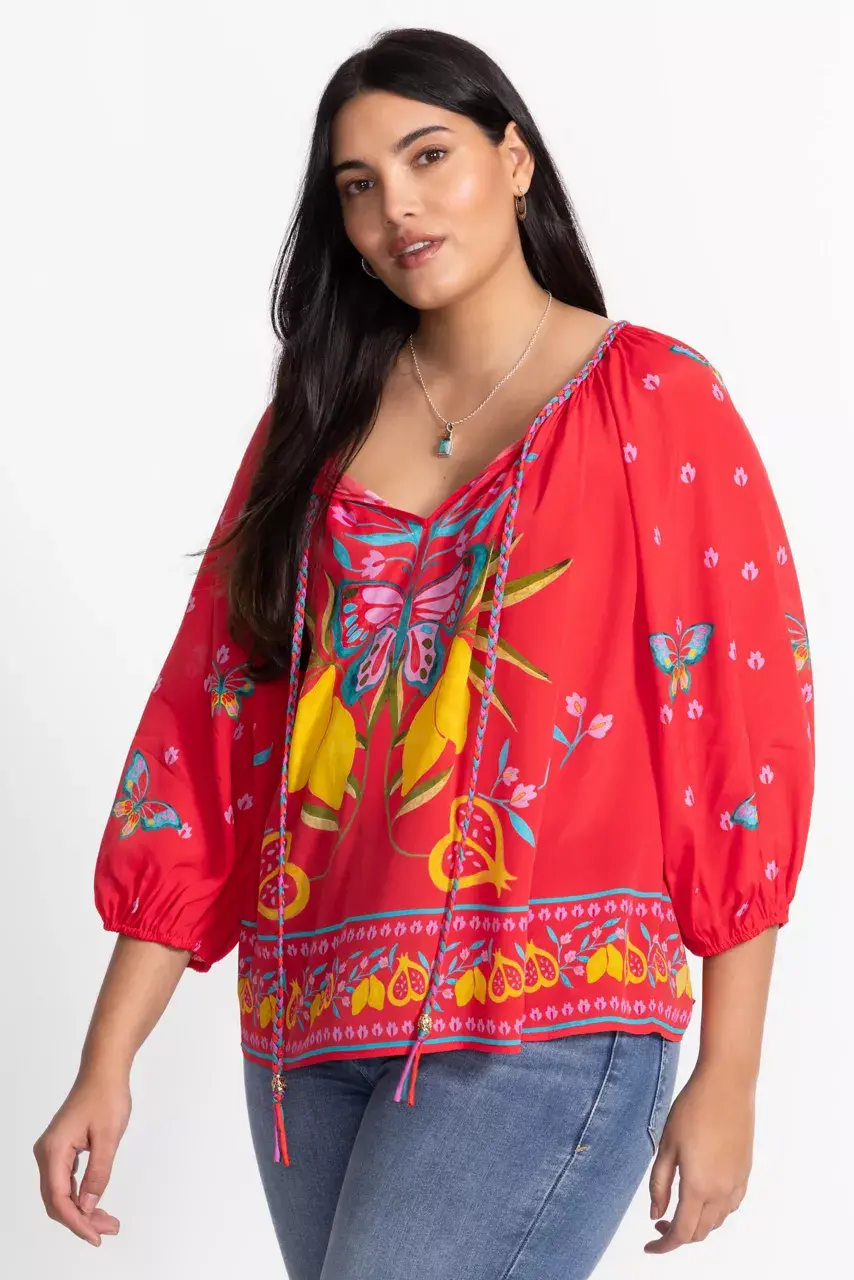 Johnny Was MONACO PEASANT BLOUSE Ekaterina