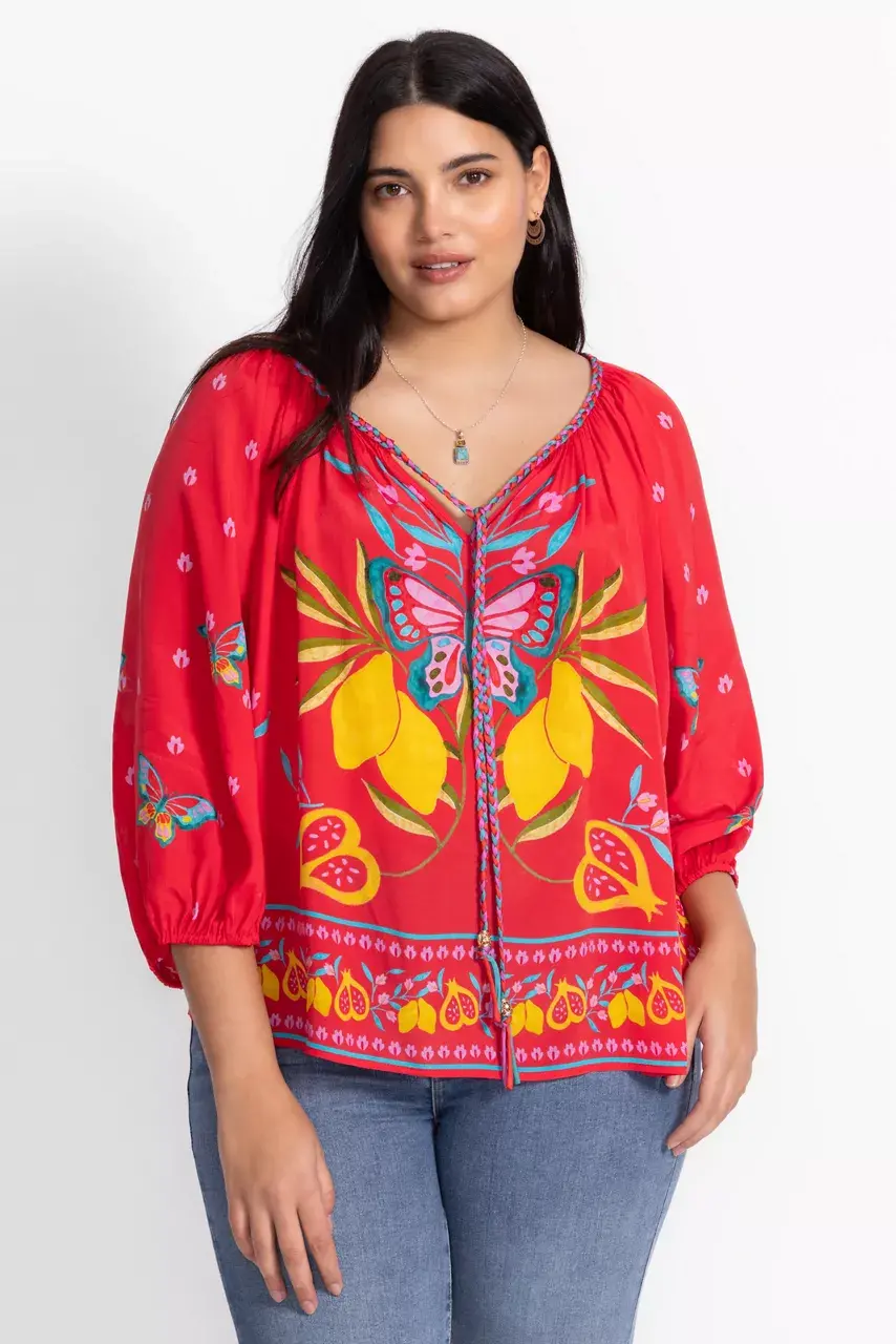 johnny was MONACO PEASANT BLOUSE Ekaterina