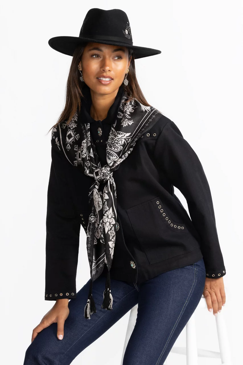 Johnny Was MYNA SILK SCARF Myna Scarf