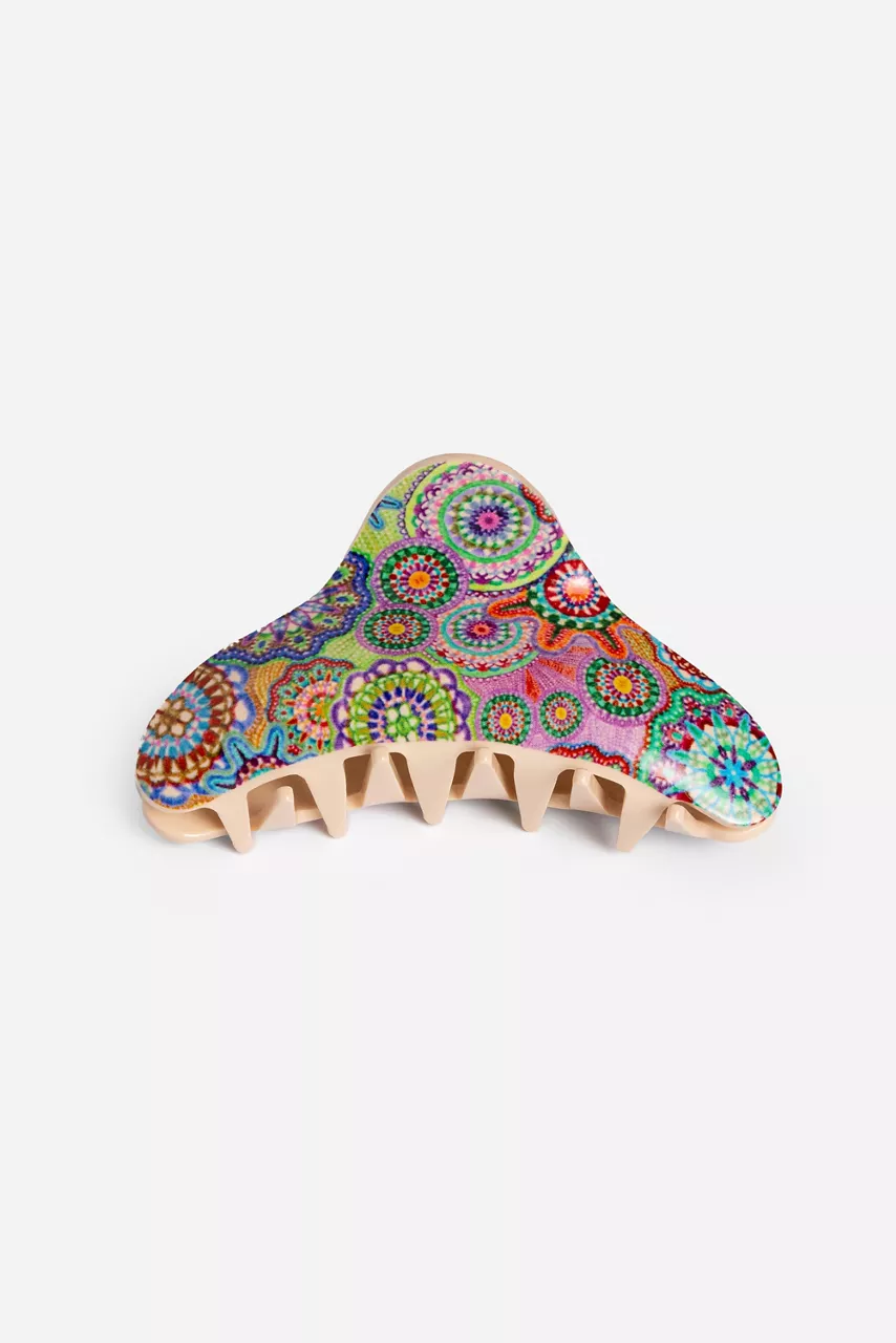 Johnny Was NAPPERON HAIRCLIP Naperron Print