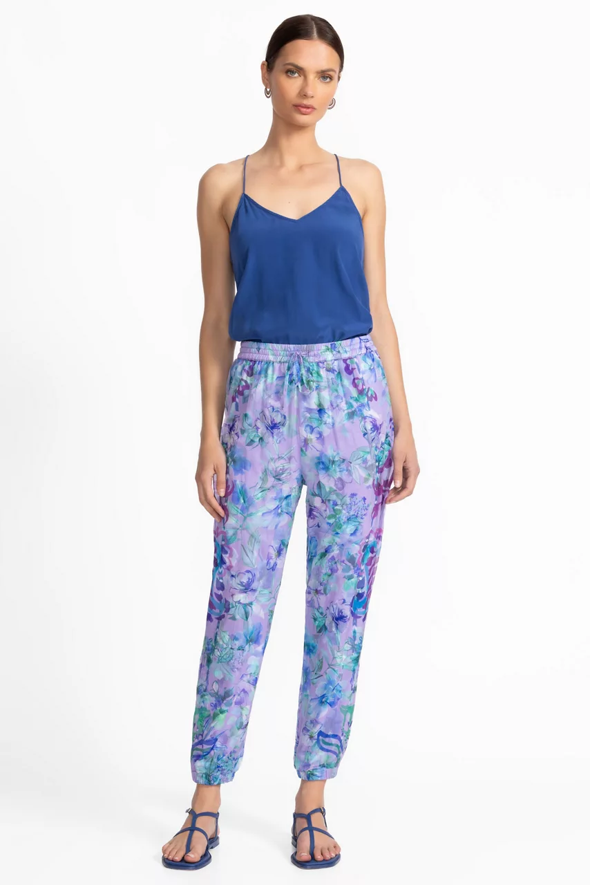 Johnny Was NINA JOGGER PANT Rose Of Sharon Purple