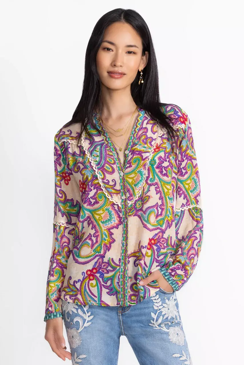 johnny was NOELLIE SHIRT Light Paisley