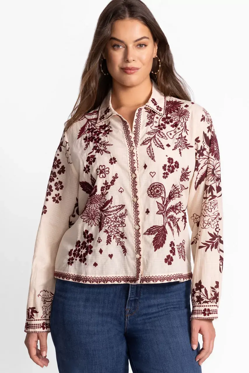 johnny was OPEN NECK SHIRT Aquijio