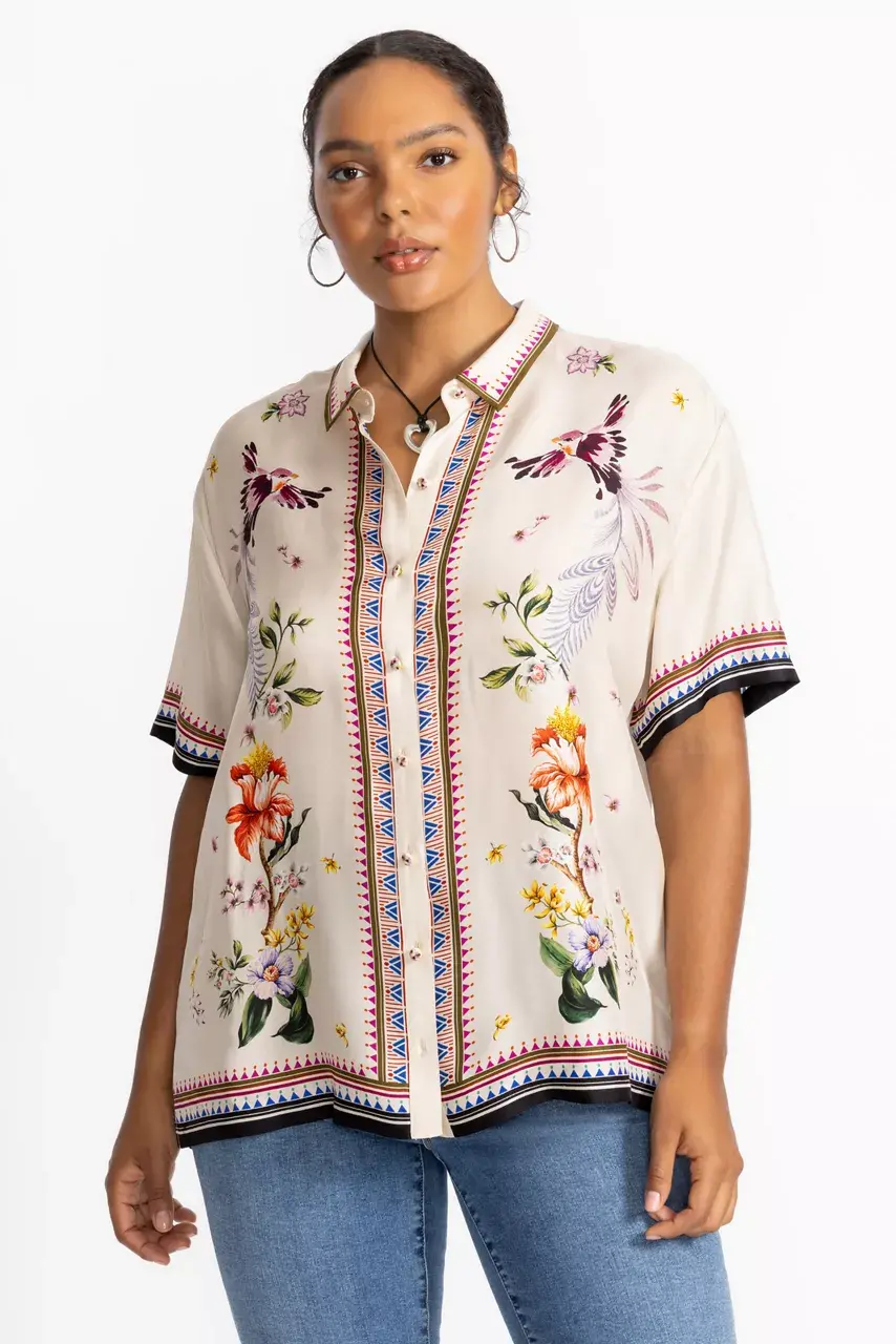 Johnny Was OPHELIA CAMP SHIRT Willah