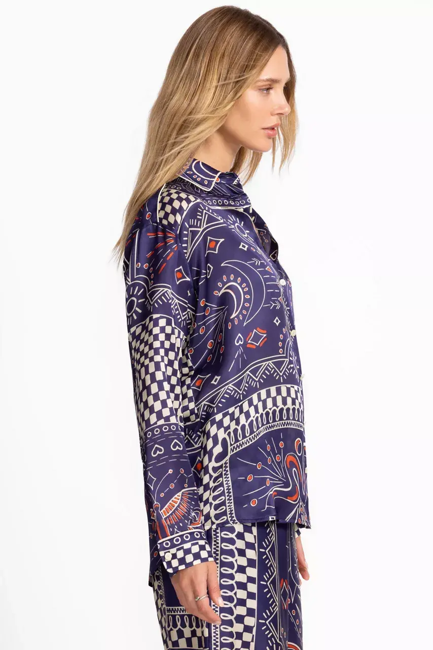 Johnny Was OVERSIZED SHIRT Keoki