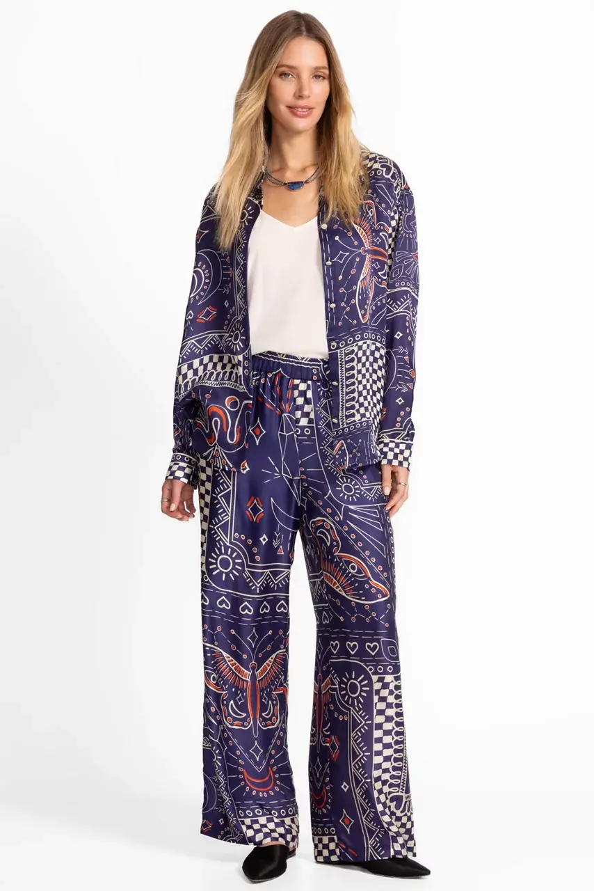 Johnny Was OVERSIZED SHIRT Keoki