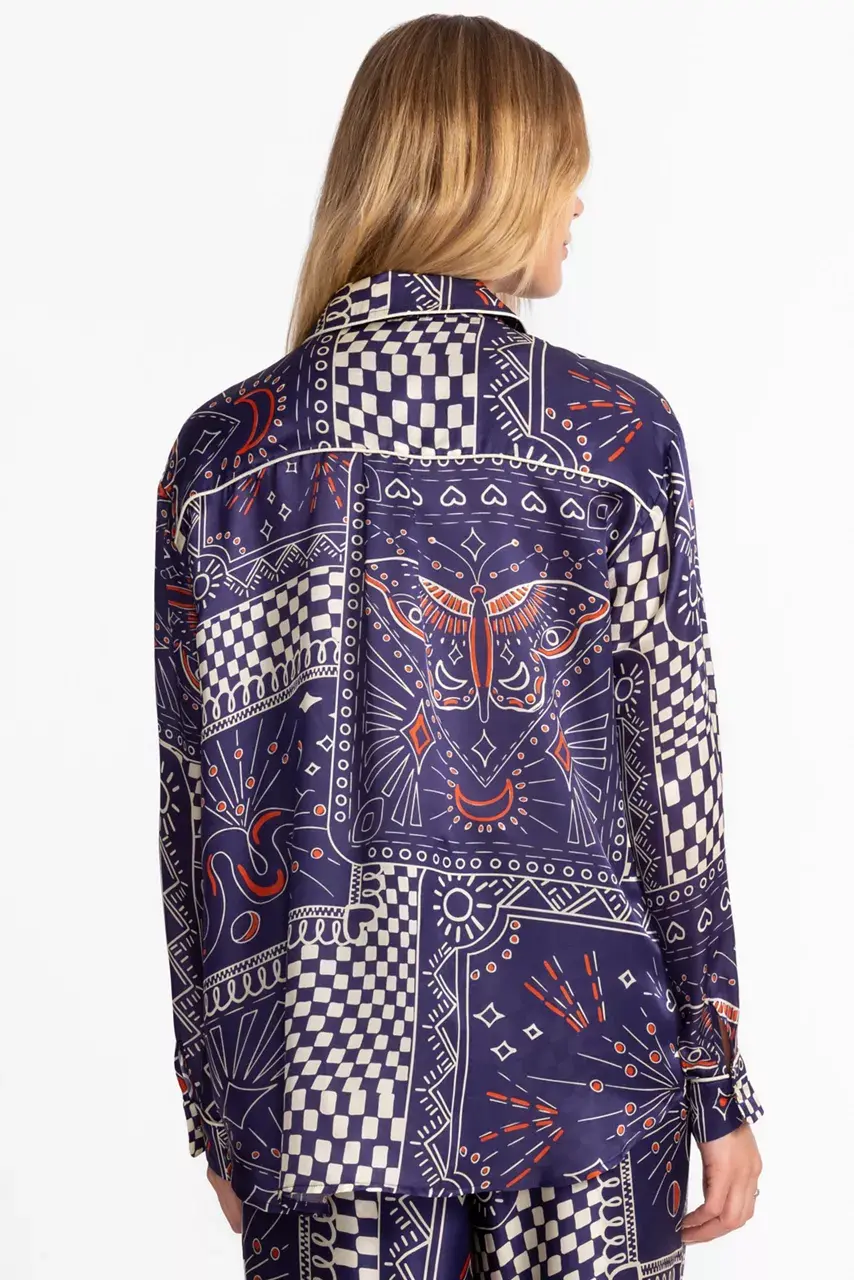 Johnny Was OVERSIZED SHIRT Keoki