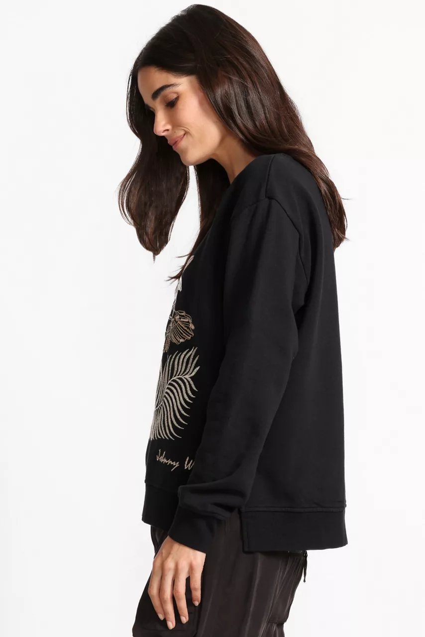 Johnny Was PAJARO SWEATSHIRT Black