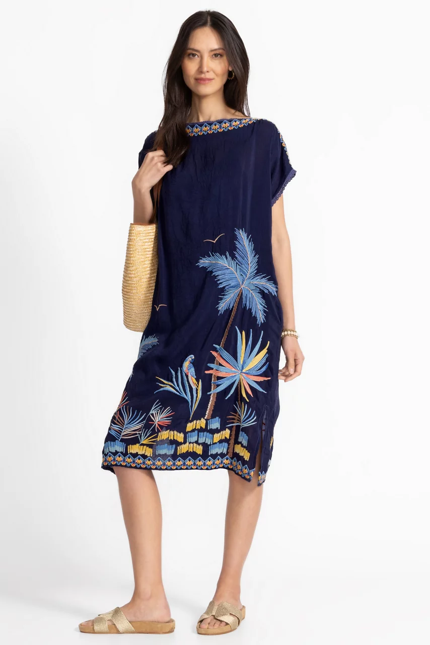 johnny was PALM BEACH DRESS Blue Night