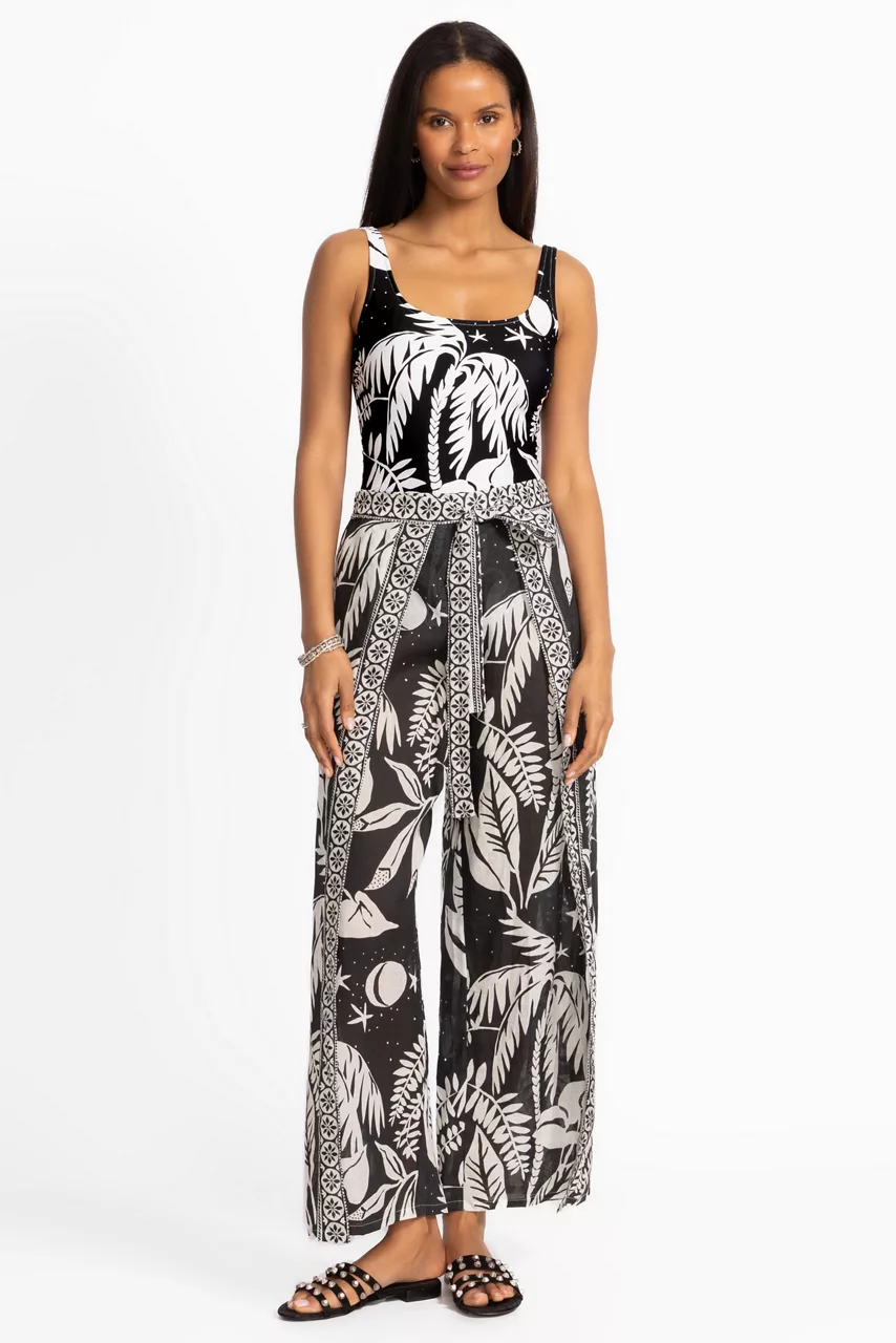 johnny was PALMAS WRAP PANT Palmas Black White