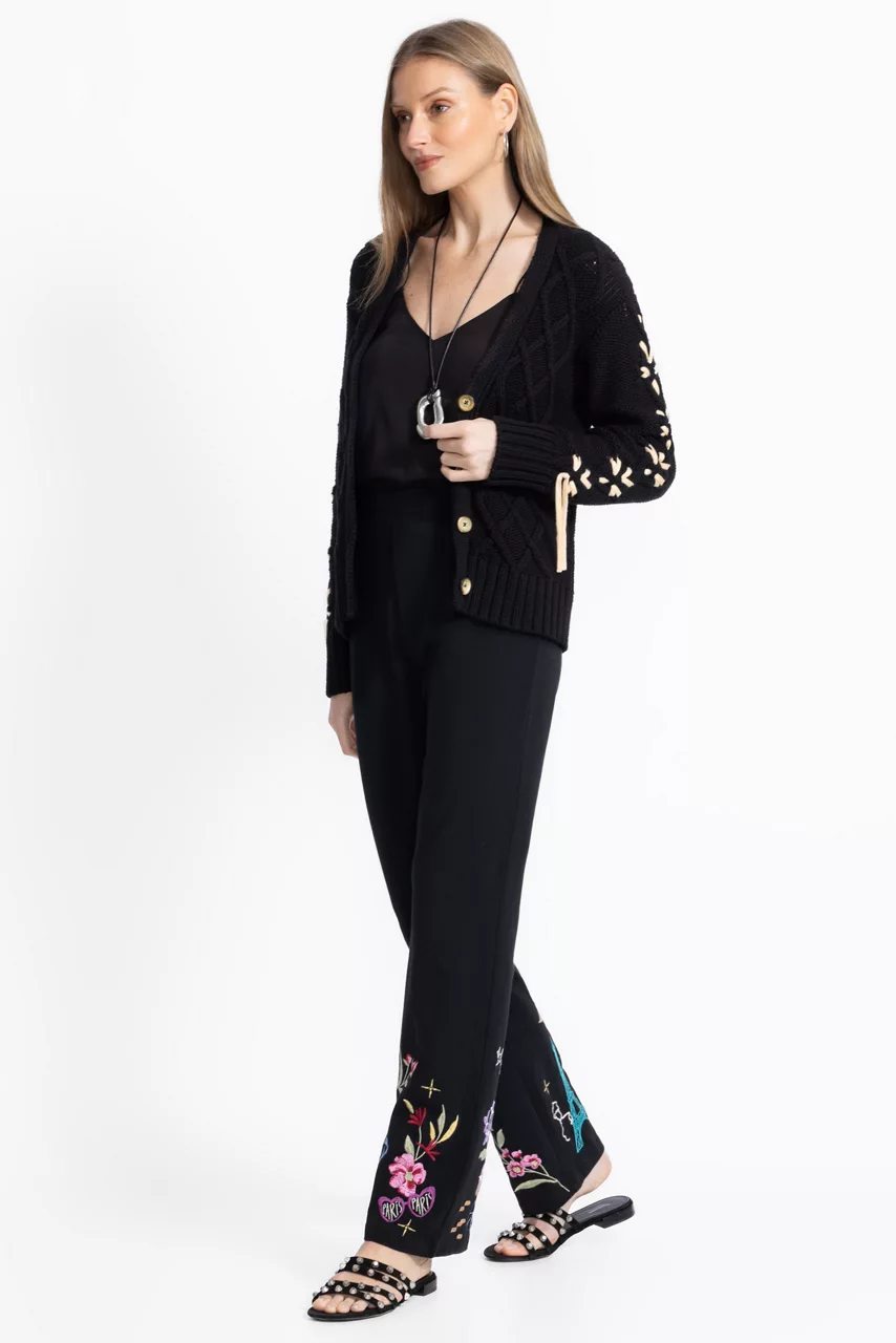 Johnny Was PARIS BABY BOOT LEGGING Black