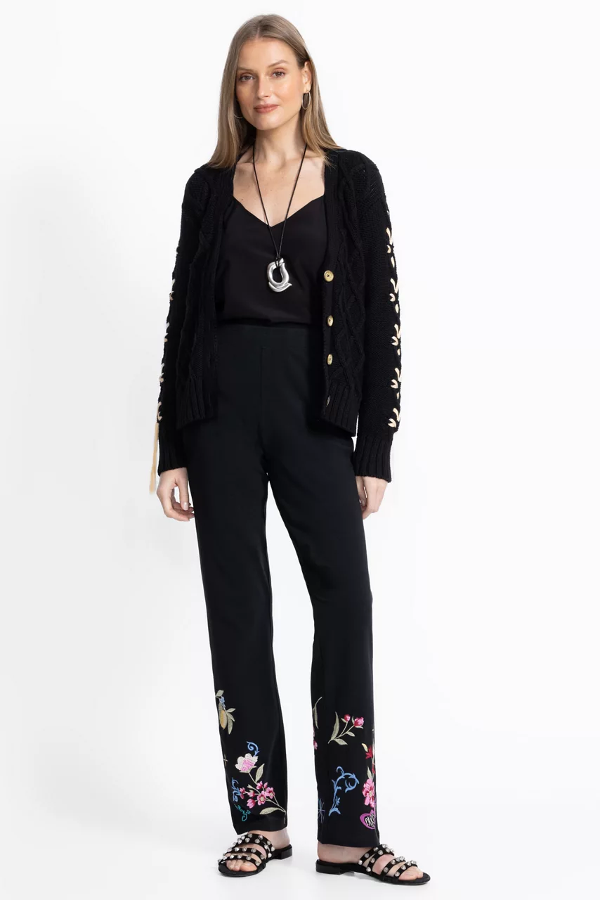 Johnny Was PARIS BABY BOOT LEGGING Black