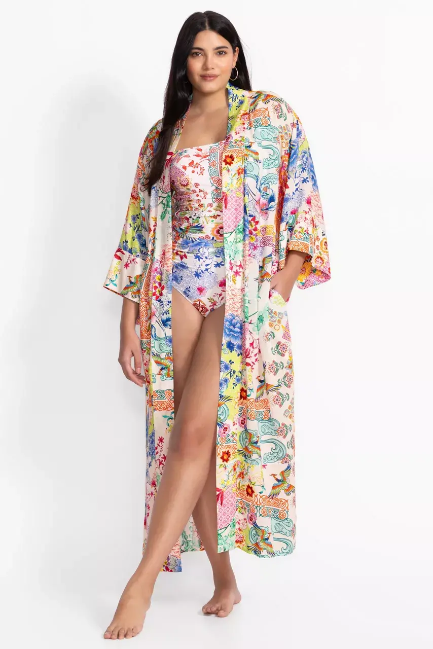 johnny was PAULA KIMONO ROBE Paula