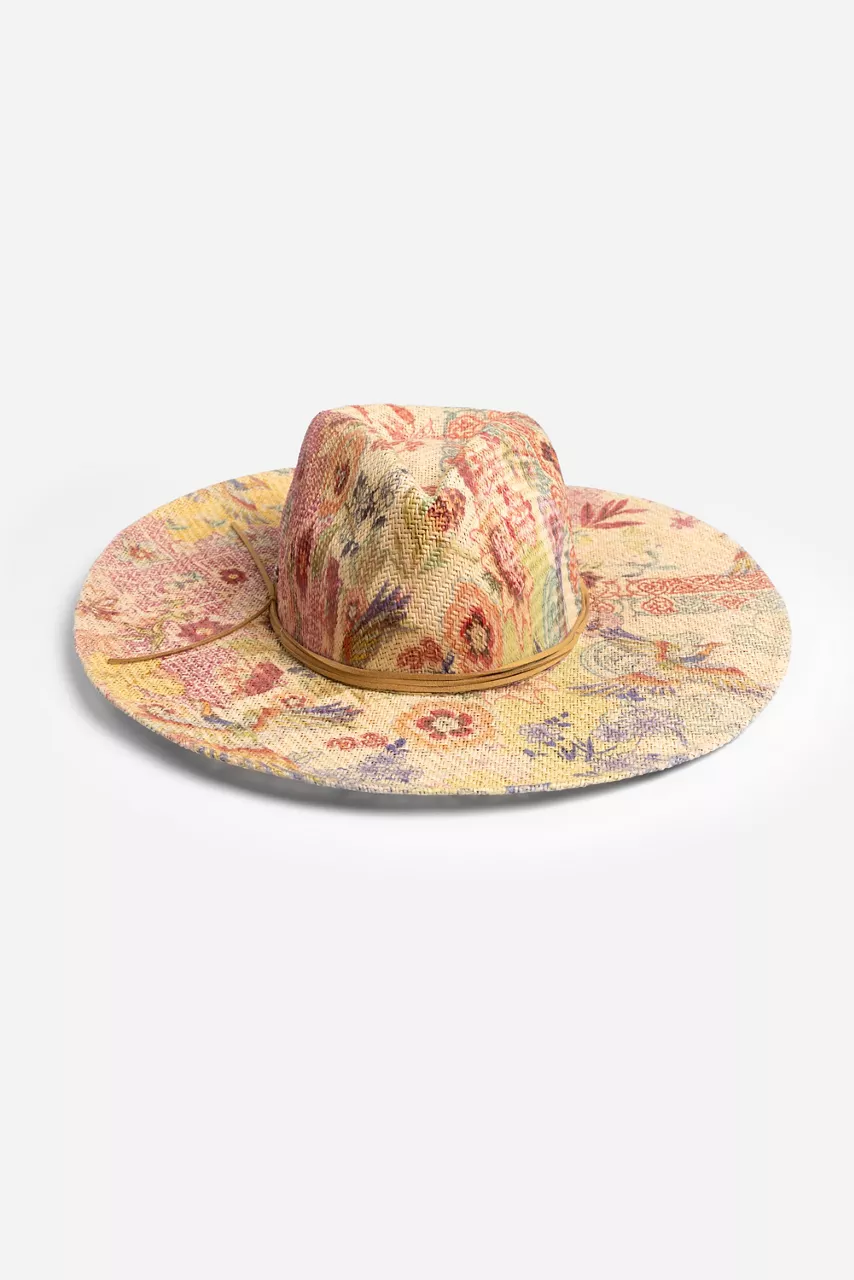 Johnny Was PAULA PRINTED BEACH HAT Paula