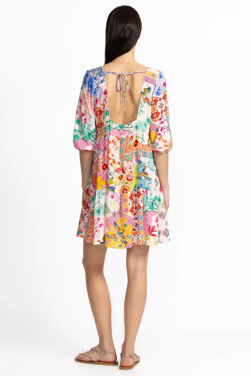 Johnny Was PAULA TIERED MINI DRESS Paula