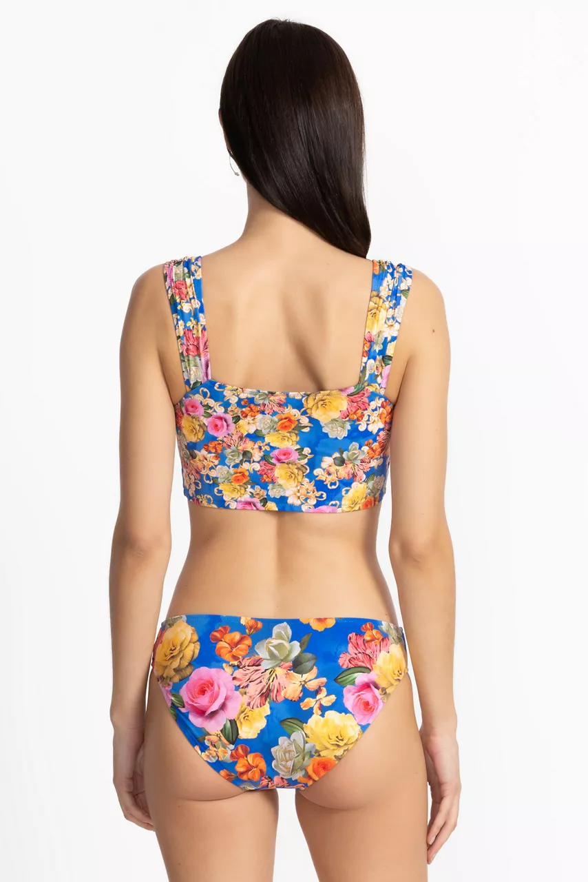 Johnny Was PAULINE RUCHED CROP BIKINI TOP Pauline