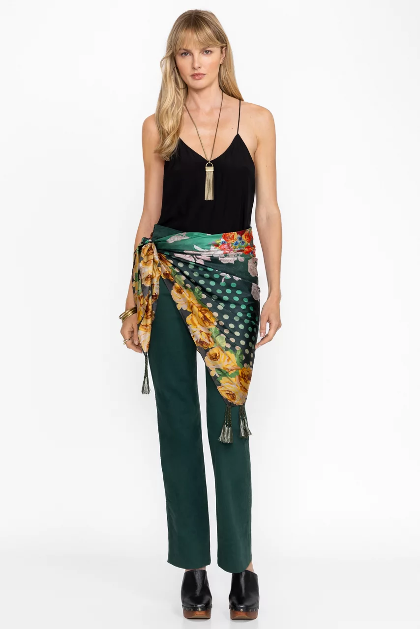 Johnny Was PAZA SILK SCARF Paza Scarf Print