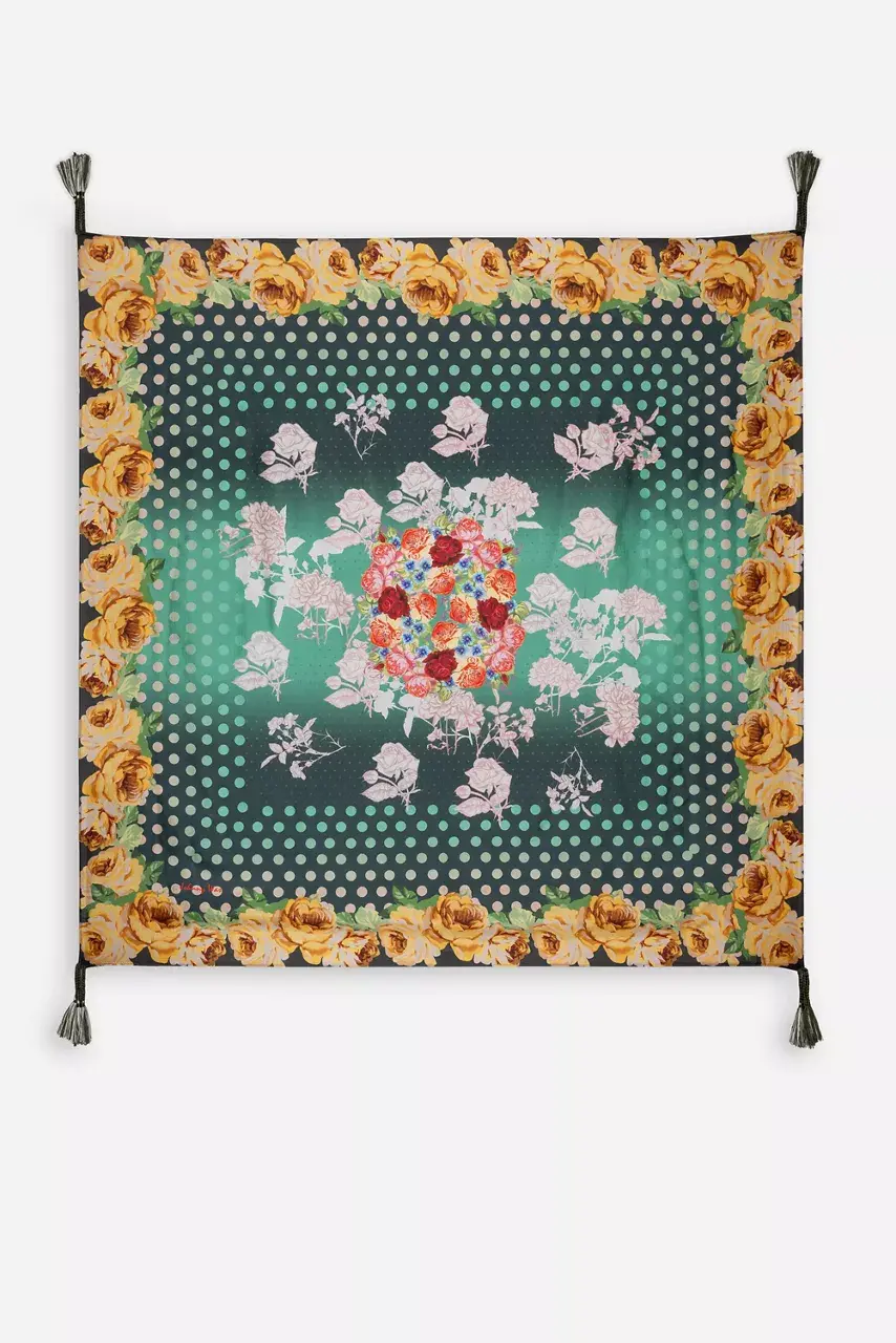 johnny was PAZA SILK SCARF Paza Scarf Print