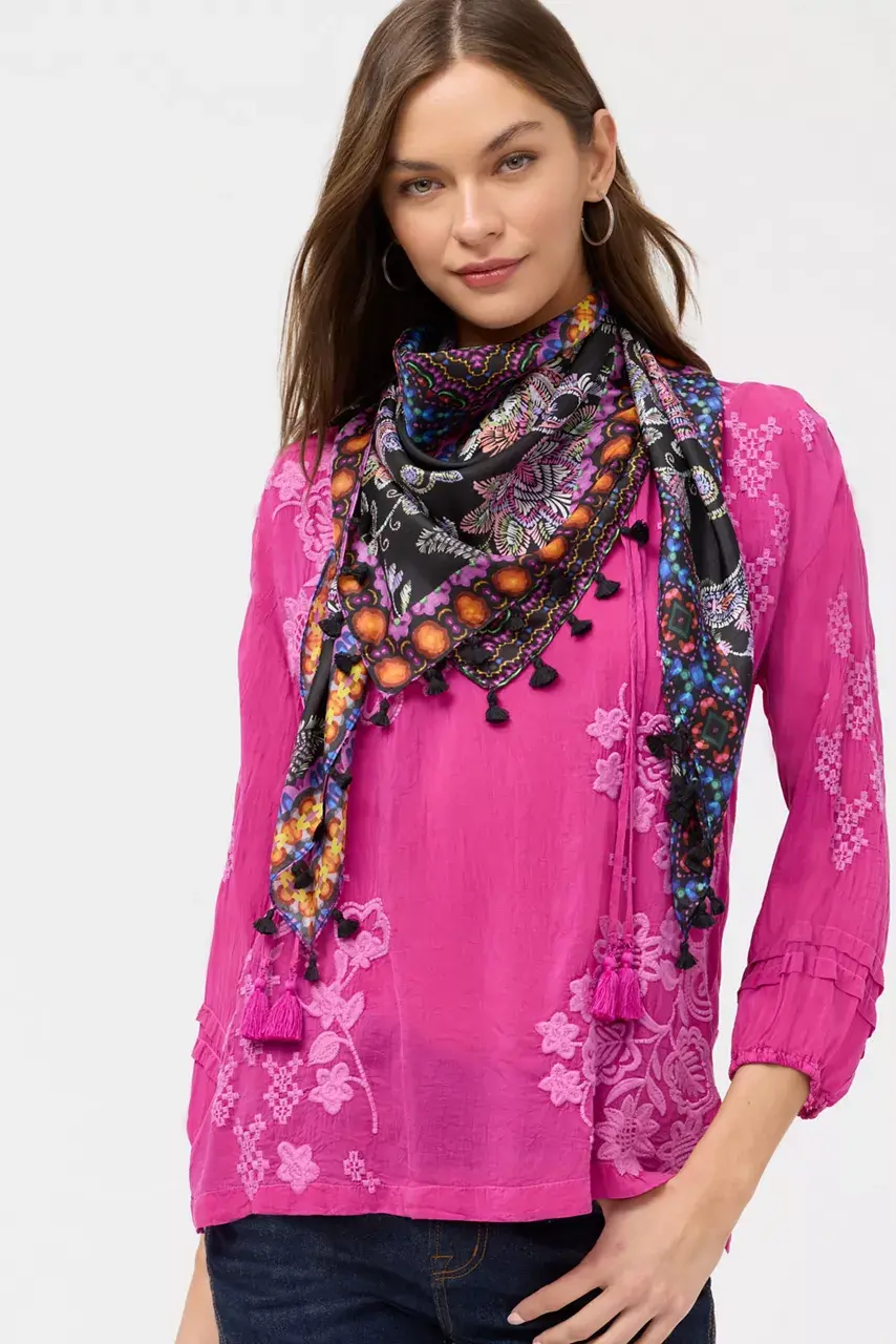 Johnny Was PETRA SILK SCARF Petra