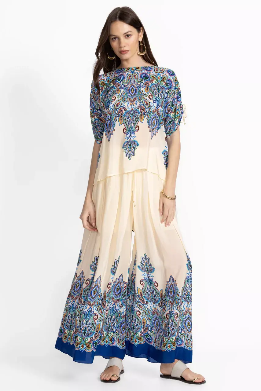 johnny was PLEATED WIDE LEG PANT Ruta