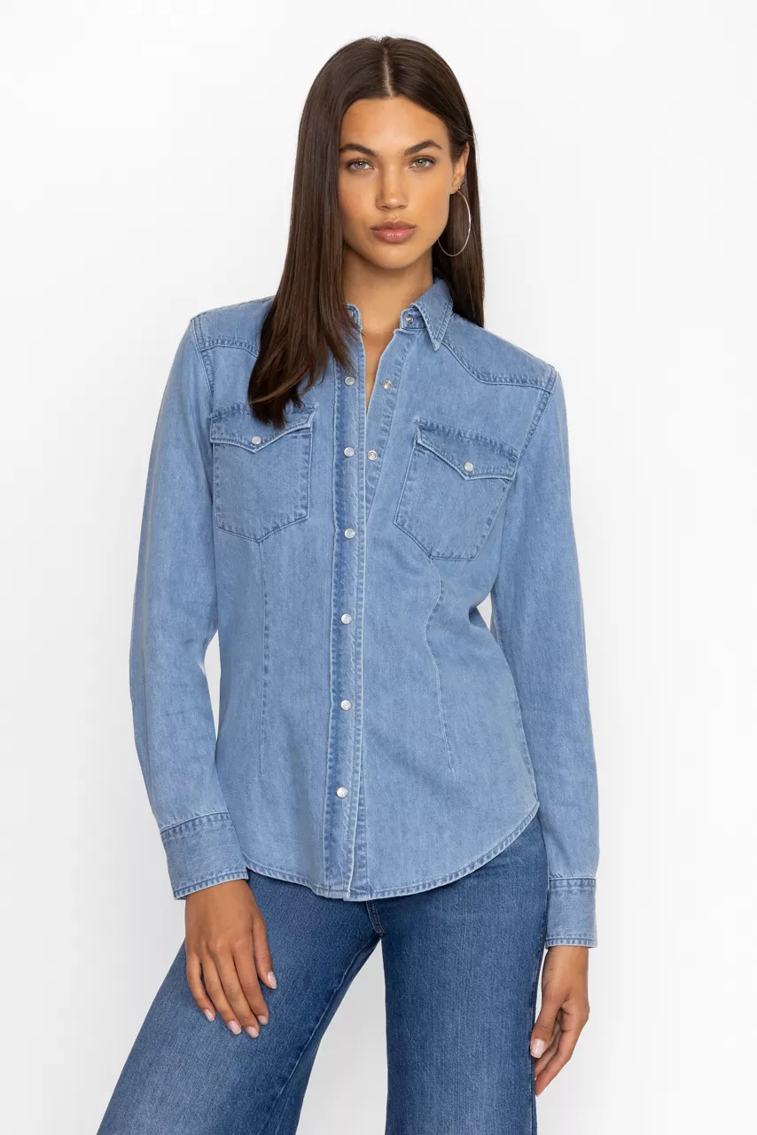 johnny was PROVENCE DENIM SHIRT Light Antique Wash