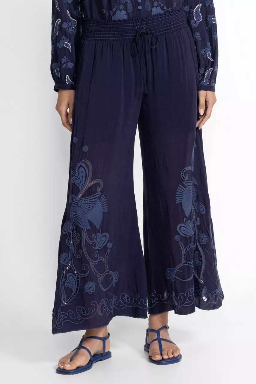 Johnny Was RACHEL PANT Blue Night