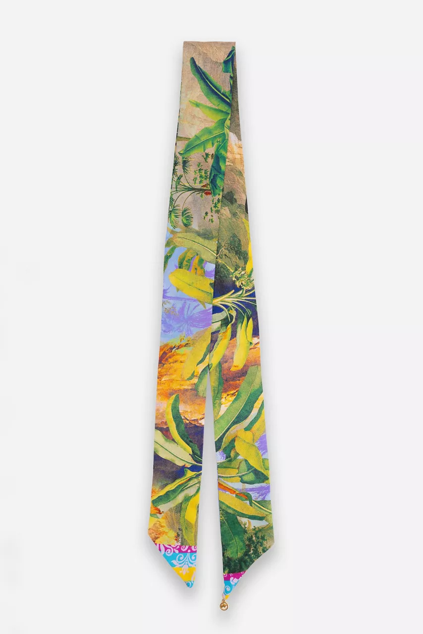 johnny was RAWI SILK SCARF Rawi Scarf Print