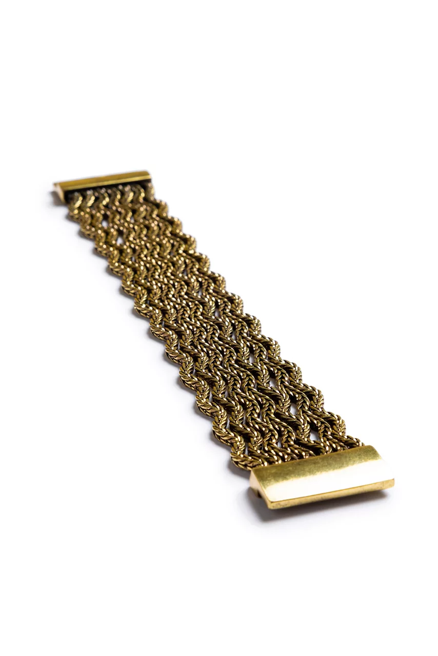 Johnny Was RIC RAC SEVEN STRAND BRACELET Gold