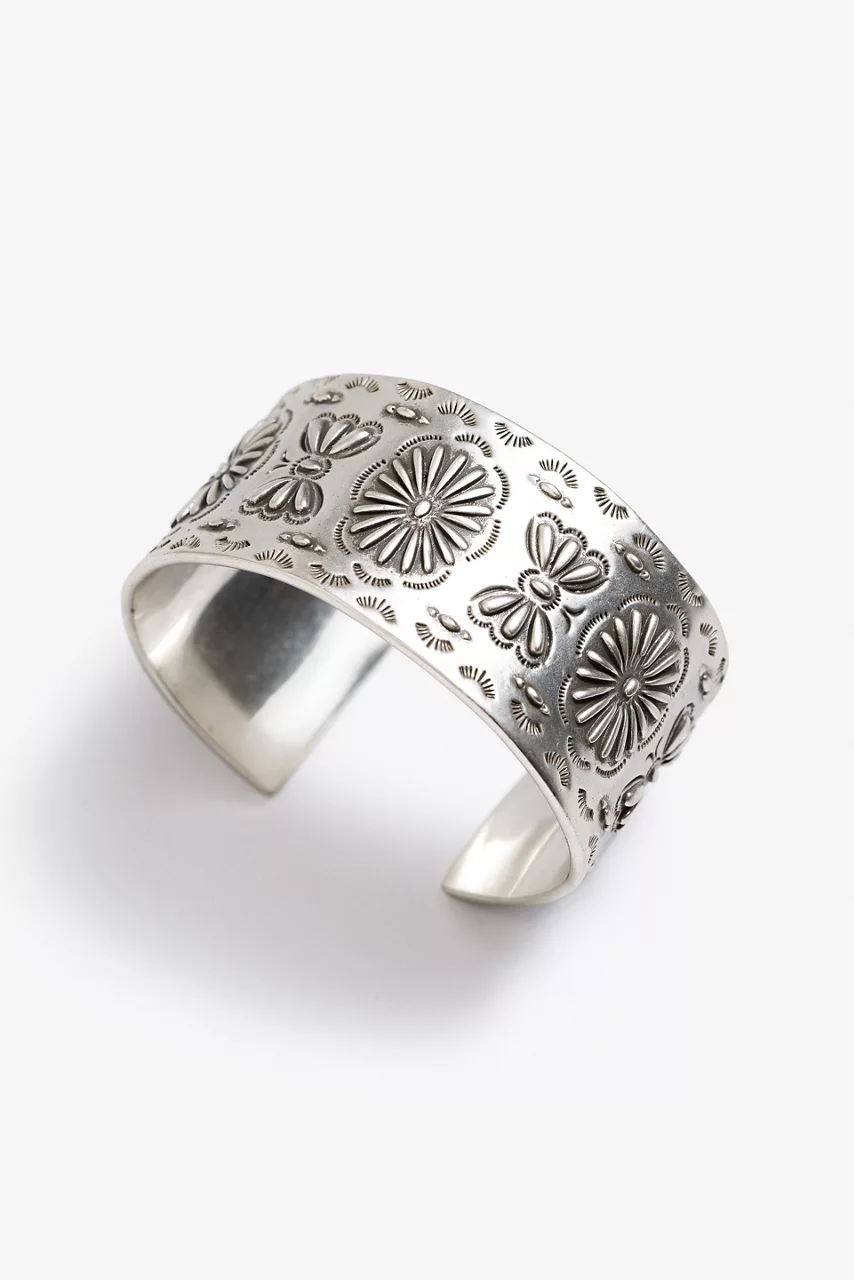 Johnny Was RIVER RANCH CONCHO CUFF Silver