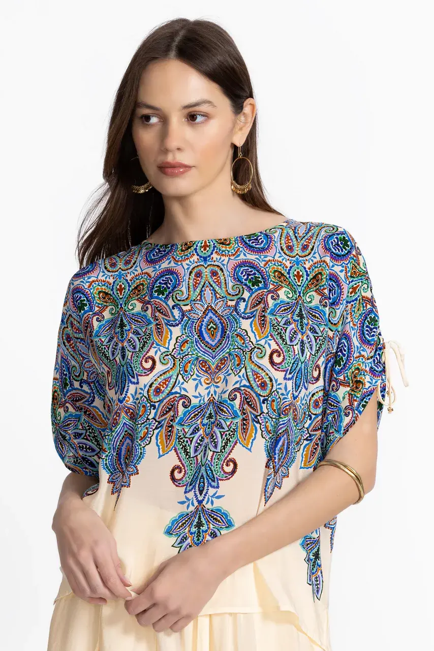 johnny was RUCHED SLEEVE BLOUSE Ruta