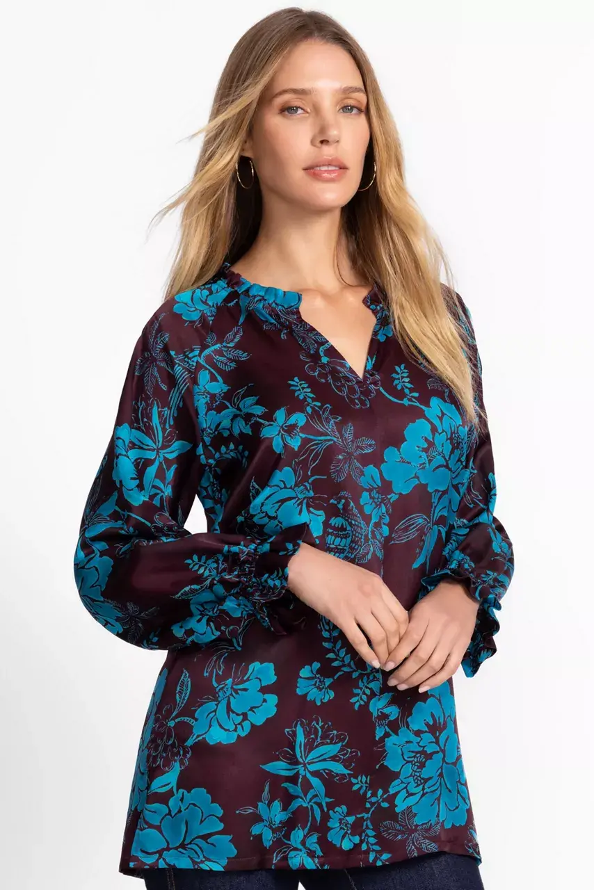 Johnny Was RUFFLE FIELD TUNIC Alexandria