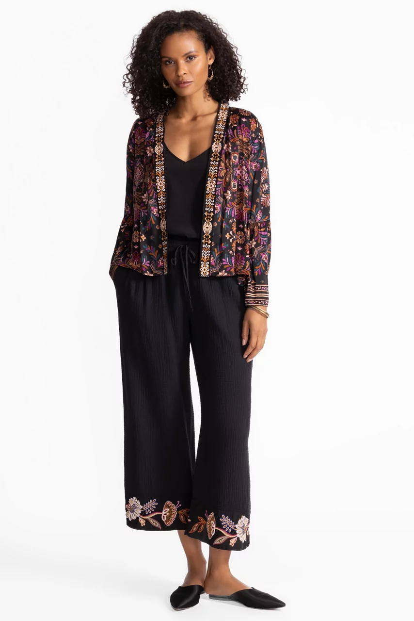 Johnny Was RUFFLE SLEEVE BOLERO Brandi