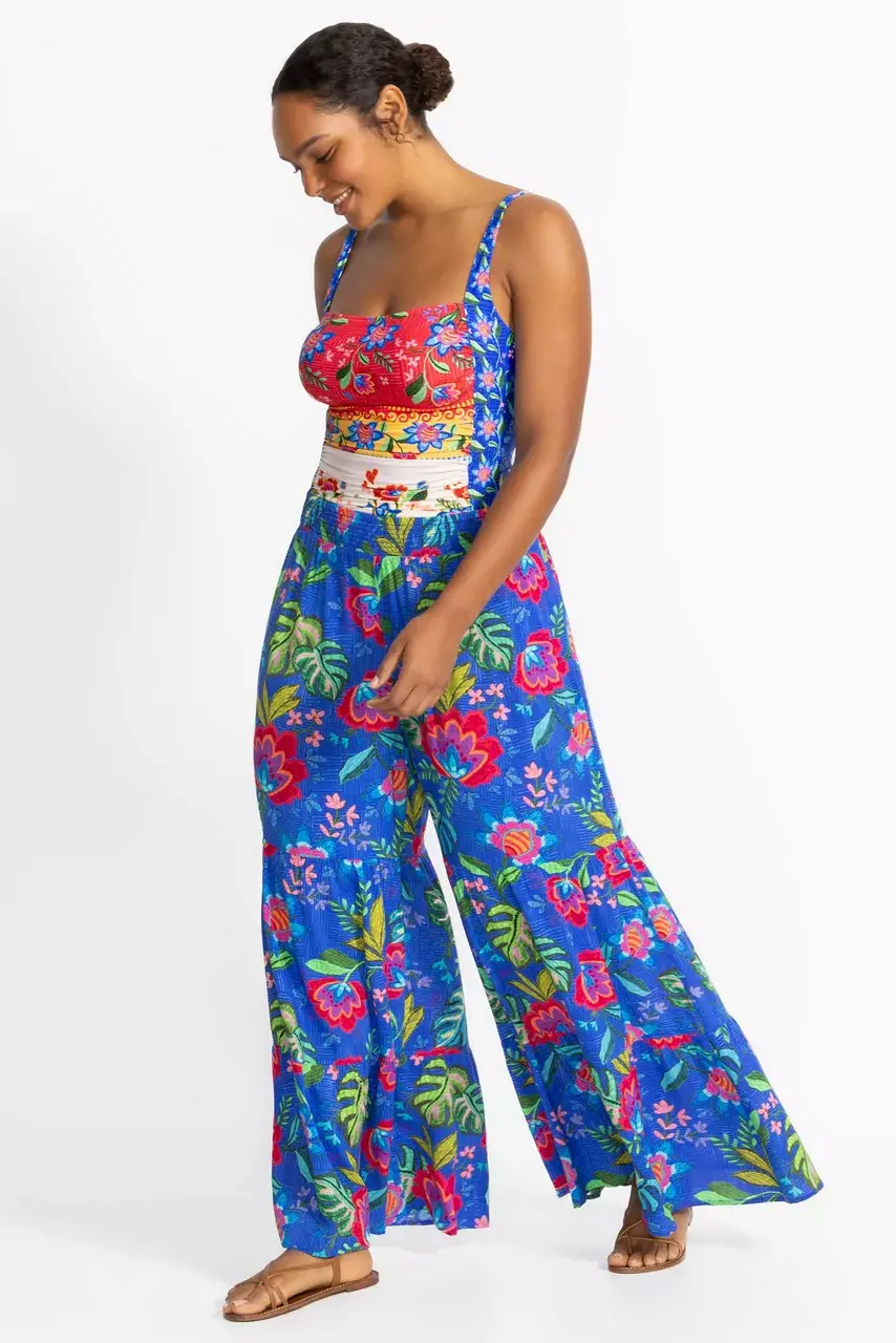 Johnny Was RUMBA TIERED PANT Water Rumba