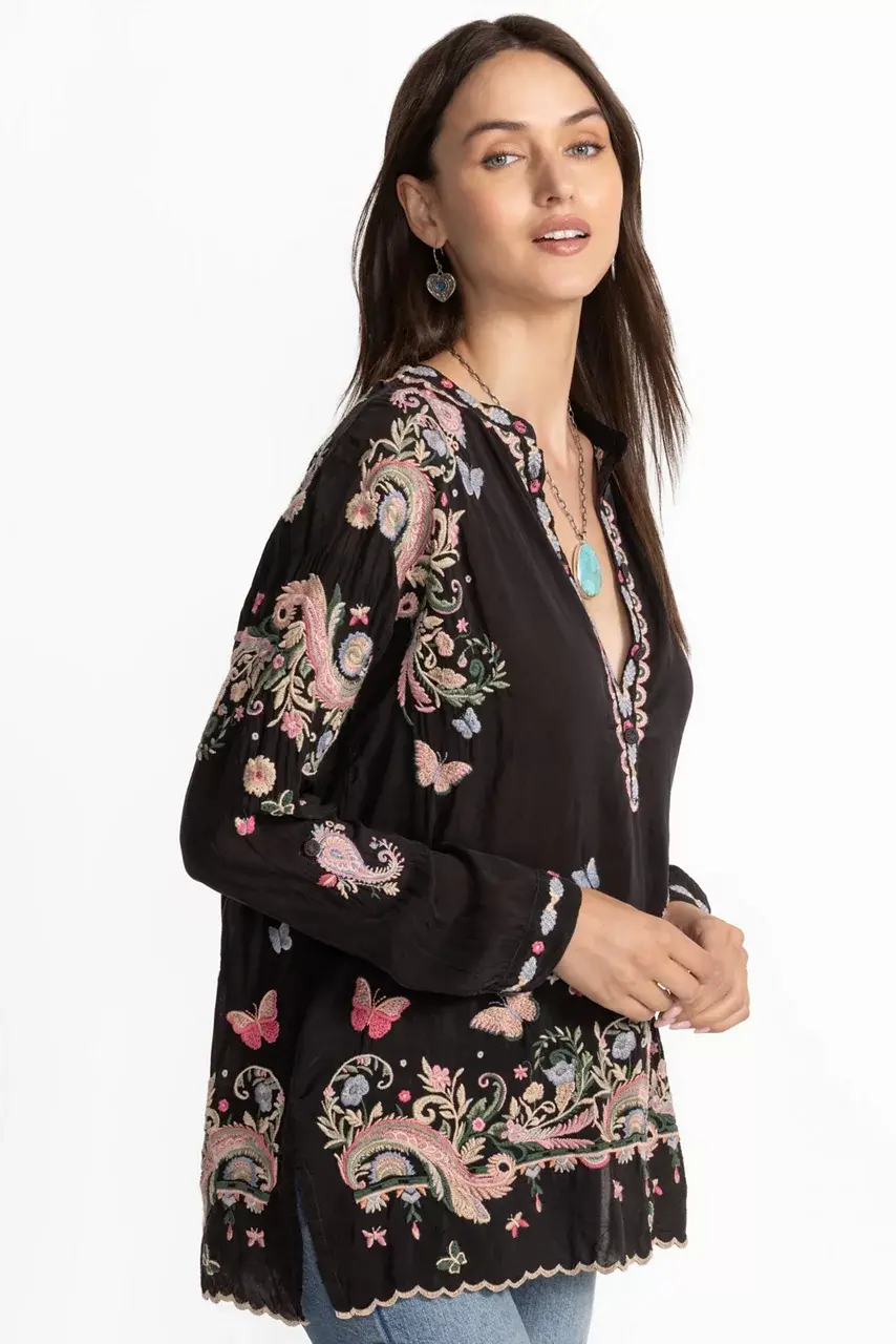 Johnny Was SAMI TUNIC Black