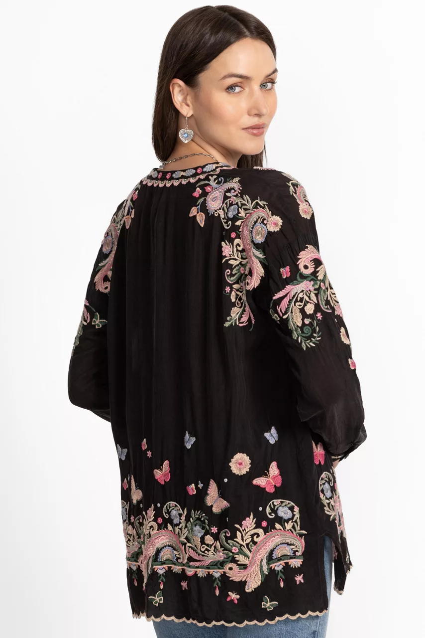 Johnny Was SAMI TUNIC Black