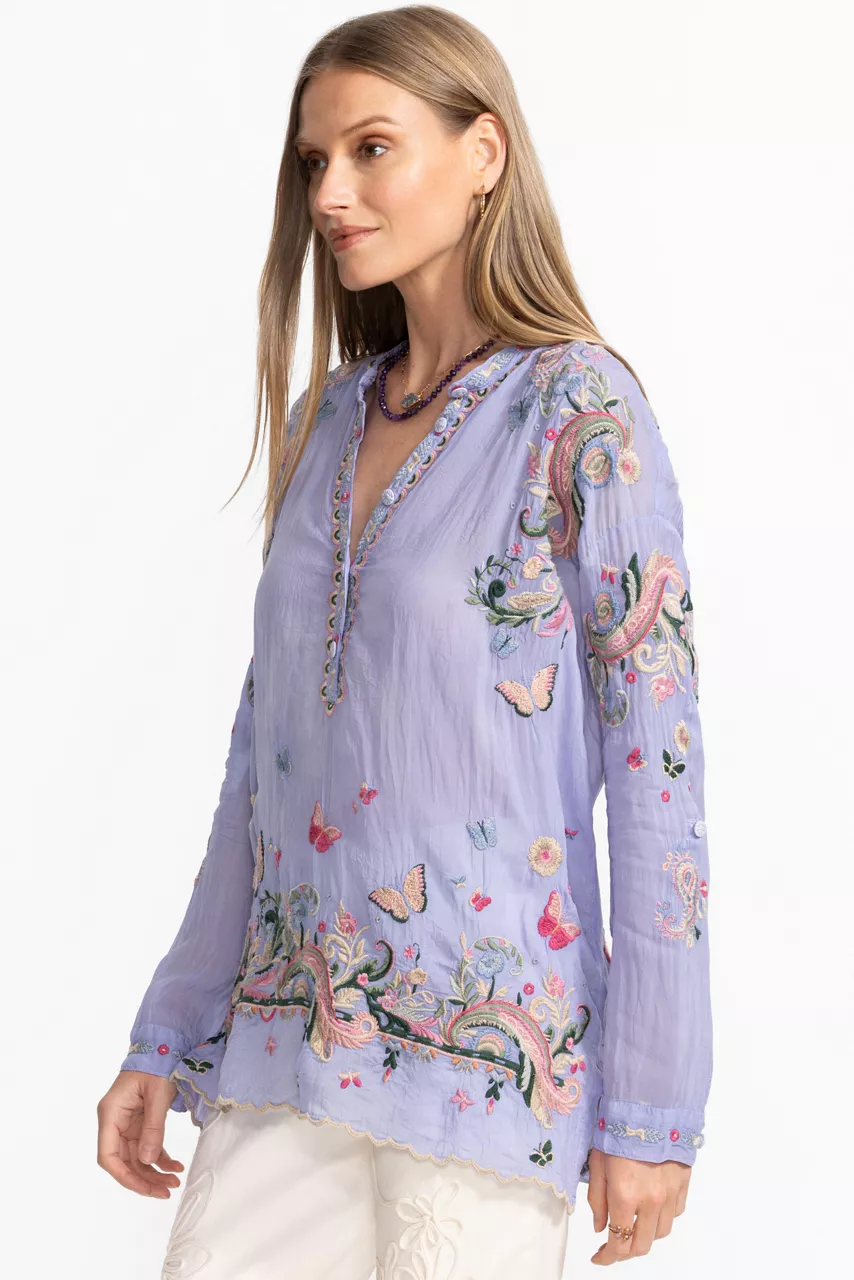 Johnny Was SAMI TUNIC Persian Violet